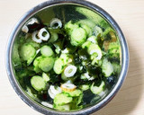 胡瓜とワカメとちくわの酢の物作り方5写真