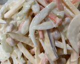 セロリと大豆のかき揚げ作り方6写真