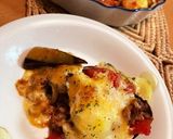オーブントースターでナスとミート重ね焼き作り方7写真
