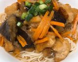 鶏むね肉と茄子の揚げ浸し素麺作り方11写真