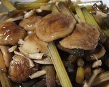 山ぶきと椎茸の炊いたん作り方5写真