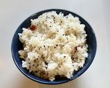 もち麦で梅子と黒胡麻おにぎり作り方4写真