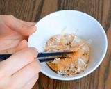 【業務スーパー】ねぎ塩炙りトロサーモン丼作り方4写真