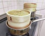 せいろ蒸し☆豚ミンチ春キャベツ豆腐焼売作り方10写真