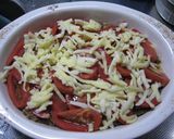 ひき肉とじゃがいもとトマトのチーズ焼き作り方6写真