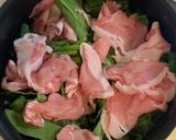 豚肉とほうれん草の蒸しポン酢作り方3写真