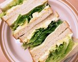 卵とレタスとチーズのサンドイッチ作り方5写真