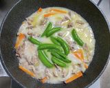 豚こま肉とアーモンドミルクのスープ作り方6写真
