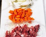 豚肉と玉ねぎの塩レモン炒め作り方1写真