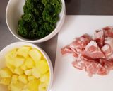 ワインに合う♪豚肉パセリのじゃがバタ炒め作り方1写真