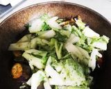 茄子、白菜の豆板醤炒め！ゆりさん風作り方3写真