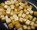 簡単！厚揚げとほうれん草のサラダ作り方1写真