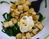 簡単！厚揚げとほうれん草のサラダ作り方5写真