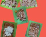 うどんスープの素で鶏のむね肉の唐揚げ作り方2写真