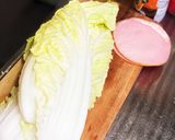 #超簡単　調味料大さじ２の白菜サラダ作り方1写真