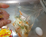 最速の野菜と卵の炒めない物（中華あじ）作り方3写真
