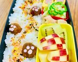 肉球ミートボールの足跡ごはん♡作り方4写真