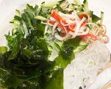 春雨ときゅうり大葉の\さっぱり酢の物/作り方3写真