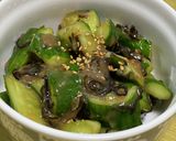 梅肉と塩昆布のキュウリあえ作り方1写真