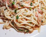簡単☆ポン酢風味のネギトロうどん作り方3写真