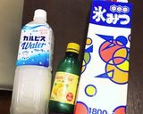 カルピス風味のさっぱりかき氷作り方1写真