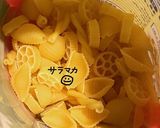 たらこサラマカサラダプレート作り方2写真
