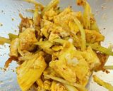 焼肉のタレとキムチで和えただけなのに!!作り方3写真
