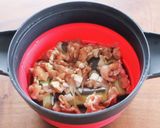 レンジでできる☆なすと豚肉のホットサラダ作り方4写真