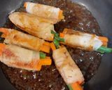 人参といんげんの豚肉巻き作り方7写真