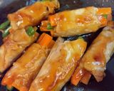 人参といんげんの豚肉巻き作り方8写真