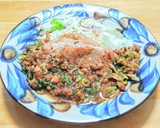 豚ロース生姜焼きをナメコとネギのソースで作り方7写真
