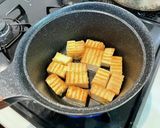 【簡単調味】新玉ねぎと絹揚げの煮物作り方2写真
