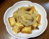 【簡単調味】新玉ねぎと絹揚げの煮物作り方6写真