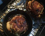 スキレットでハンバーグと新玉ねぎステーキ作り方7写真