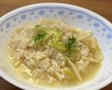 アスパラのゆで汁活用　やさしいリゾット作り方10写真