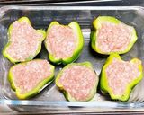 1番簡単　ジューシーピーマンの肉詰め作り方3写真