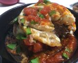 スキレットでハンバーグと新玉ねぎステーキ作り方13写真
