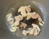 小松菜とホルモンのキムチ炒め作り方3写真