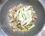 豚こま肉と小松菜と長ネギの中華みそ炒め作り方4写真