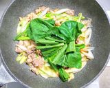 豚こま肉と小松菜と長ネギの中華みそ炒め作り方6写真