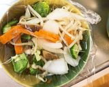 レンジ肉無キムチクリームパスタ味野菜炒め作り方12写真