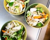 レンジ肉無キムチクリームパスタ味野菜炒め作り方13写真