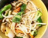 レンジ肉無キムチクリームパスタ味野菜炒め作り方18写真