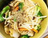 レンジ肉無キムチクリームパスタ味野菜炒め作り方19写真