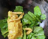 油揚げとほうれん草のチャンプルー作り方4写真