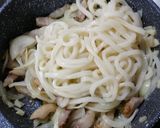 ベーコンたまねぎニラ焼きうどん作り方3写真