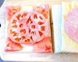 厚切りトマトとハムのサンドイッチ作り方7写真