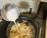 新玉ねぎのかき卵汁作り方4写真
