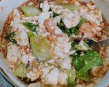 混ぜるだけ！さば味噌煮缶で豆腐丼作り方2写真