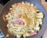 ベーコンと新じゃがのジェノベーゼ作り方4写真